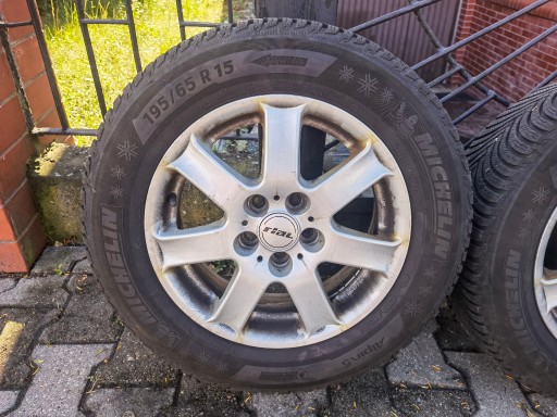 Zdjęcie oferty: 4X ALUFELGI RIAL GERMANY 15" ZIMOWE OPONY MICHELIN