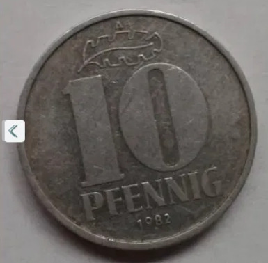 Zdjęcie oferty: Moneta niemiecka 10 PFENNIG fenig fenigów NRD 1982
