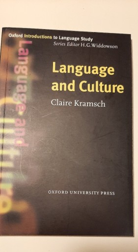 Zdjęcie oferty: Language and culture. Claire Kramsch. 