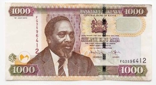 Zdjęcie oferty: Banknot 1000 szylingów - Kenia 2010 P.51