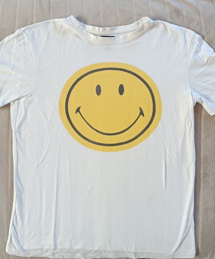 Zdjęcie oferty: T-shirt biały SMILEY  bawełna Sinsay r.M