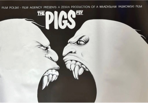 Zdjęcie oferty: PSY reż.W.Pasikowski proj JAKUB EROL stary plakat film polski B1 68/98cm