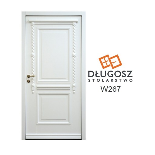 Zdjęcie oferty: Drzwi Zewnętrzne białe klasyczne retro styl GOTOWE