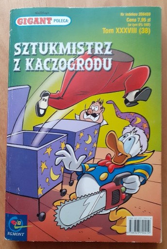 Zdjęcie oferty: Komiks: Gigant. Sztukmistrz z Kaczogrodu XXXVIII (38) 2004