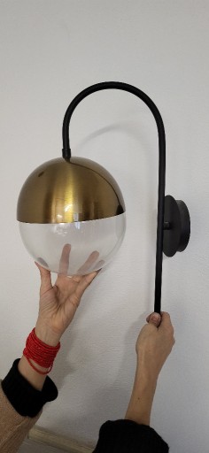 Zdjęcie oferty: Kinkiet Bastos 3055, czarny/złoty antyk, vintage