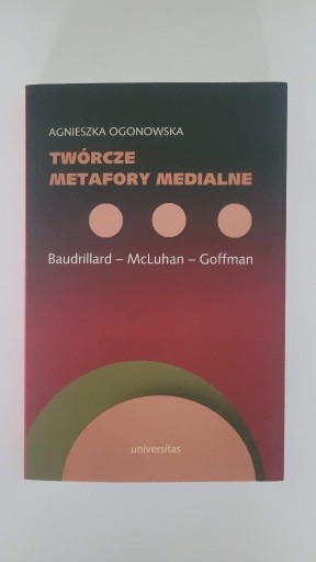 Zdjęcie oferty: Twórcze metafory medialne Baudrillard, Ogonowska