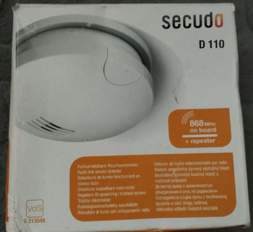 Zdjęcie oferty: Czujnik dymu Secundo D110 (537&)