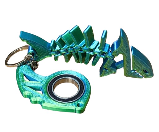 Zdjęcie oferty: Keyspinner Keyrambit + Rekin Druk 3D brelok 