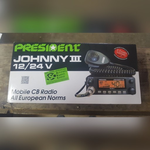 Zdjęcie oferty: CB Radio President JOHNNY III 12V / 24V NOWE!