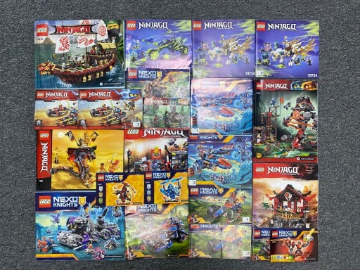 Zdjęcie oferty: LEGO instrukcje NINJAGO NEXO KNIGHTS 