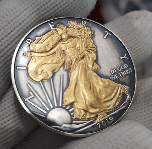 Zdjęcie oferty: Moneta srebrna Eagle Orzeł Liberty 1oz 2019 gold 