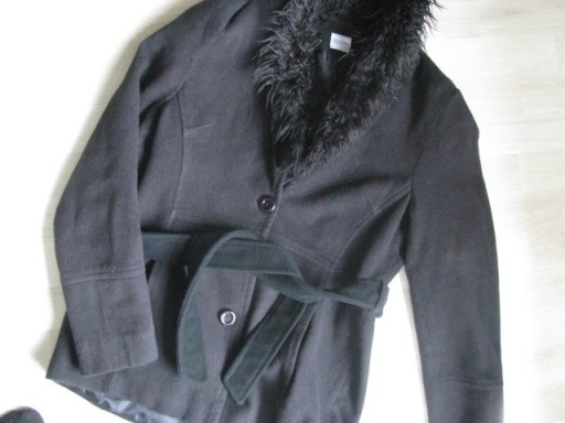 Zdjęcie oferty: płaszcz jesienny zimowy wełniany 152-158cm xs/xxs