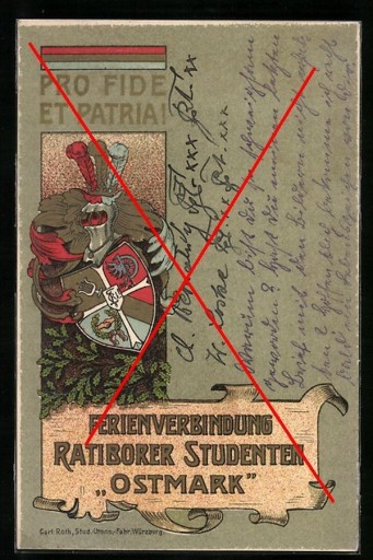 Zdjęcie oferty: RACIBÓRZ Ratibor studentika herb 1932