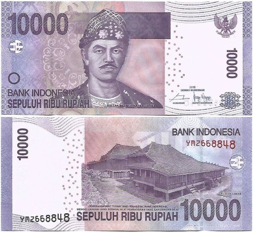 Zdjęcie oferty: Indonezja 10000 Rupiah AUNC banknot ZDJ. POGLĄDOWE