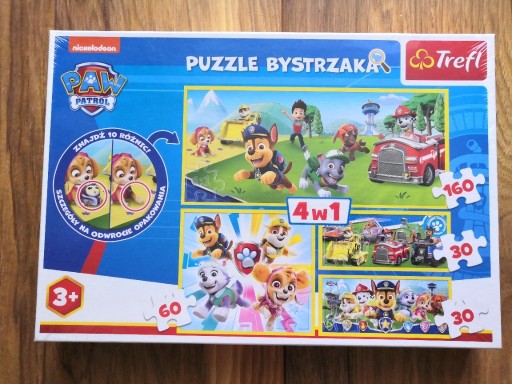 Zdjęcie oferty: TREFL 4w1 puzzle bystrzaka, PSI PATROL