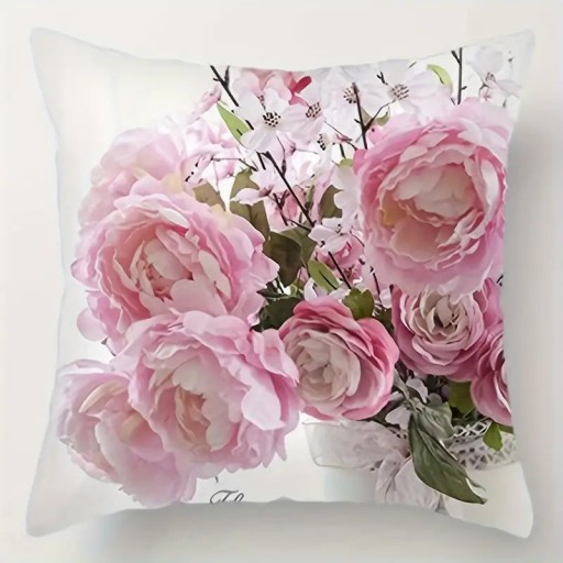 Zdjęcie oferty: Piękna poduszka kwiaty Róże Vintage 45x45