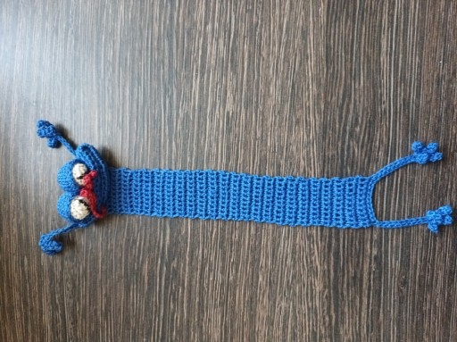 Zdjęcie oferty: Żaba na szydełku kordonek zakładka do książki 