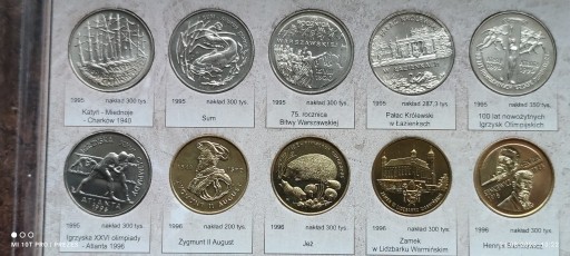 Zdjęcie oferty: 2 zł 1995-2014 *260 szt. 5 zł 2014-2023 *22 szt./4