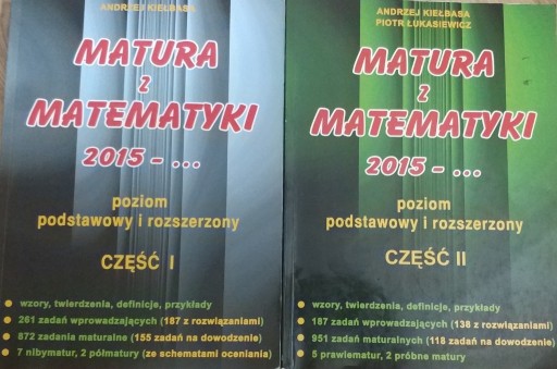 Zdjęcie oferty: Matura z matematyki 2015 rozszerzony cz I i II
