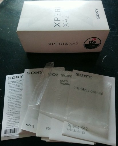 Zdjęcie oferty: Sony Xperia XA2 LTE pudełko