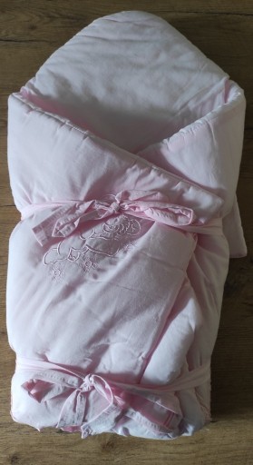 Zdjęcie oferty: BECIK rożek różowy niemowlęcy usztywniony