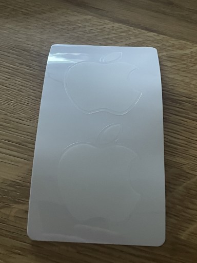 Zdjęcie oferty: Oryginalne naklejki logo Apple podwójne