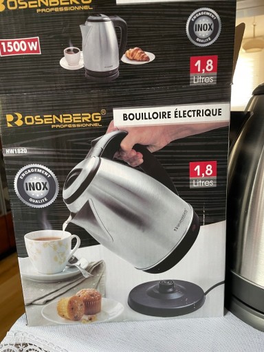 Zdjęcie oferty: Czajnik elektryczny stalowy ROSENBERG 1,8 l szary