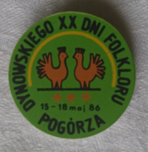 Zdjęcie oferty: Odznaka XX Dni Folkloru Pogórza Dynowskiego 1986