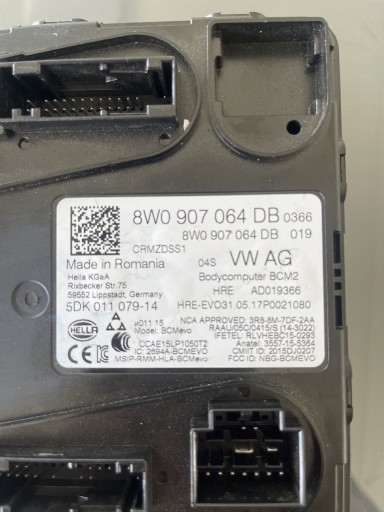 Zdjęcie oferty: Moduł sterownik BCM Audi A5 Q5 A7 A4 8W0907064db