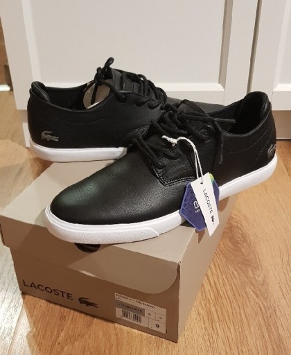 Zdjęcie oferty: Buty Lacoste Esparre 43 BL 1 CMA BLK/WHT LTH