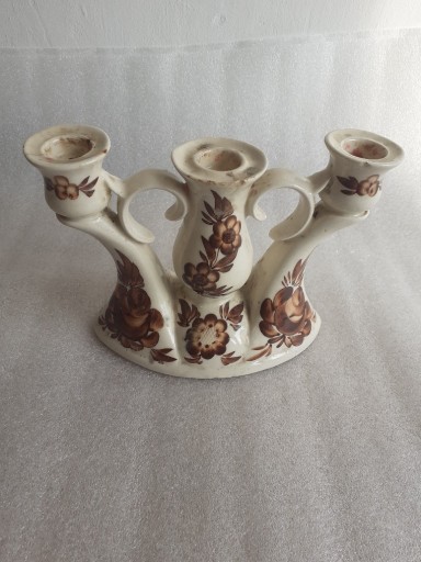 Zdjęcie oferty: Świecznik ceramiczny zabytkowy vintage