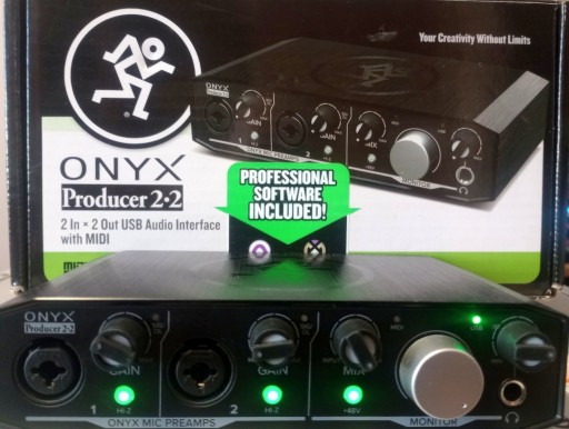 Zdjęcie oferty: Mackie ONYX Producer2x2:interfejs audio-midi/karta dźwiękowa. Stan BDB!