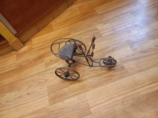Zdjęcie oferty: stary rower wózek z napedem recznym