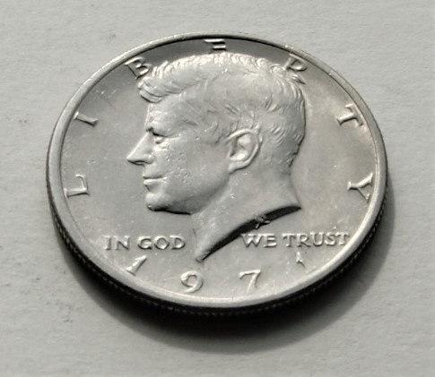 Zdjęcie oferty: 1/2 dolar 1971 bzm half dollar Kennedy Stan!!