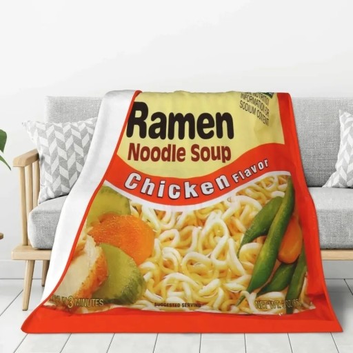 Zdjęcie oferty: Koc Ramen Zupa 70x100