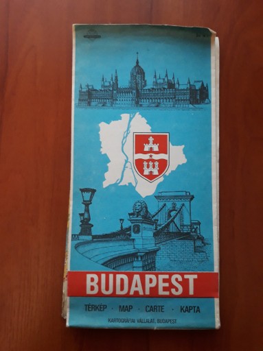 Zdjęcie oferty: Budapeszt plan miasta 1986