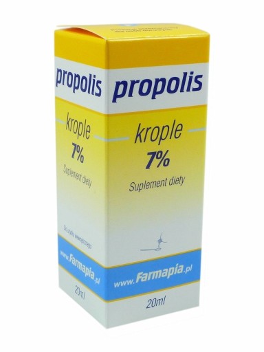 Zdjęcie oferty: Propolis krople 7% 20ml FARMAPIA