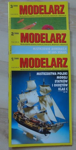 Zdjęcie oferty: Modelarz 3 numery z rocznika 2000