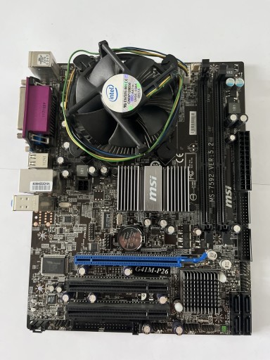 Zdjęcie oferty: Płyta główna MSI G41M-P26 z portem LPT + Intel Pentium E5700