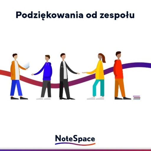 Zdjęcie oferty: Podziękowania - wsparcie NoteSpace