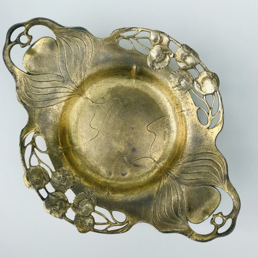 Zdjęcie oferty: Patera Orivit perła secesji cyna złocona 1900 RAR