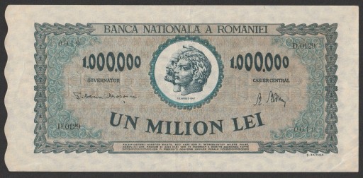 Zdjęcie oferty: Rumunia 1000000 lei 1947 - D.0129 - stan 2