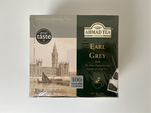 Zdjęcie oferty: Herbata czarna Ahmad Tea Earl Grey 100 torebek