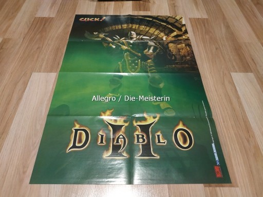 Zdjęcie oferty: Plakat DIABLO II (DIABLO 2) rok 2000 !nie wieszany