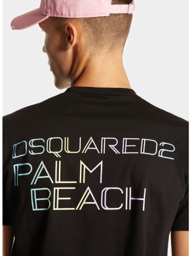 Zdjęcie oferty: Dsquared2 T-shirt Palm Beach Cool Fit Czarny roz.L