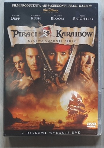 Zdjęcie oferty: Piraci z Karaibów, Klątwa Czarnej Perły DVDx2 POLS