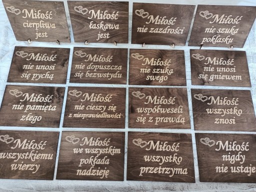 Zdjęcie oferty: Tablice hymn o miłości 