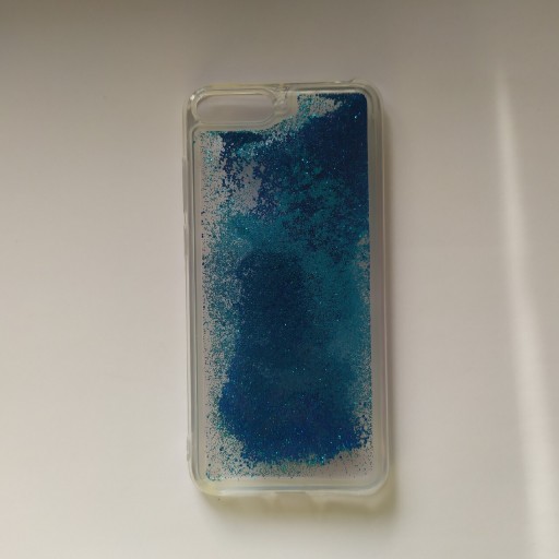 Zdjęcie oferty: Etui nakładka liquid niebieski płyn Huawei Y6 2018