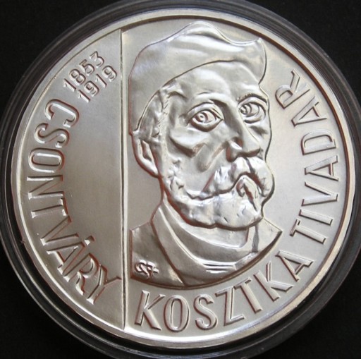 Zdjęcie oferty: Węgry 200 forintów 1977 - Kosztka - srebro - st1/2