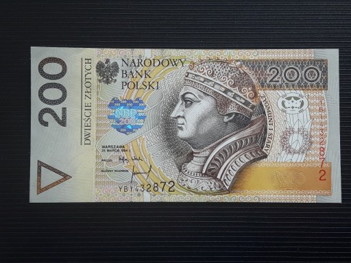 Zdjęcie oferty: 200 złotych PLN 1994 YB1432872 XF/UNC 1-/2+